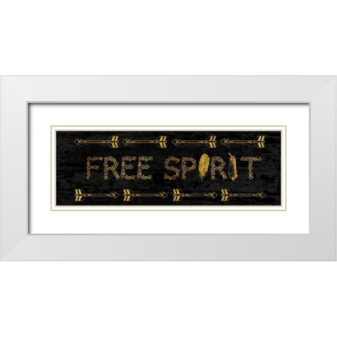Free Spirit White Modern Wood Framed Art Print with Double Matting by Lewis, Sheldon