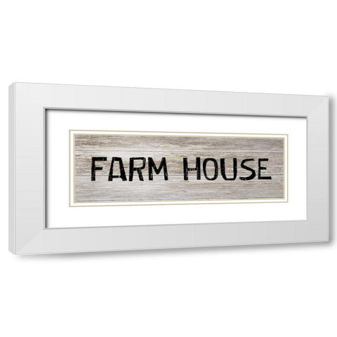 Fram House White Modern Wood Framed Art Print with Double Matting by Lewis, Sheldon