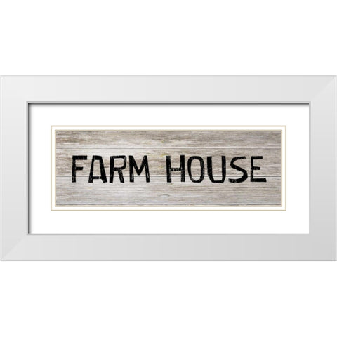 Fram House White Modern Wood Framed Art Print with Double Matting by Lewis, Sheldon