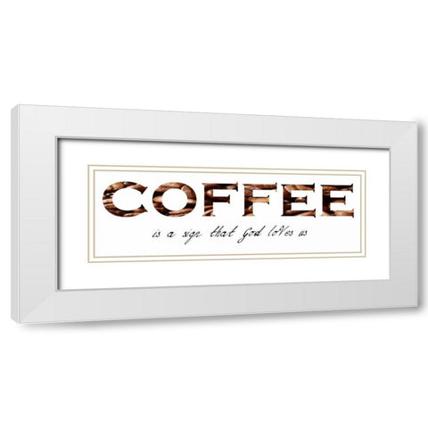 A Sign From God White Modern Wood Framed Art Print with Double Matting by Lewis, Sheldon