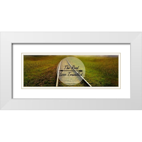 Travel Rail White Modern Wood Framed Art Print with Double Matting by Lewis, Sheldon