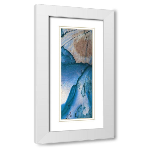 Contour 2 White Modern Wood Framed Art Print with Double Matting by Lewis, Sheldon