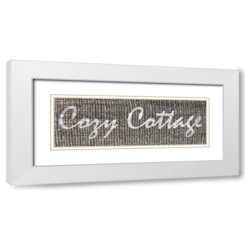 Cozy Cottage White Modern Wood Framed Art Print with Double Matting by Lewis, Sheldon