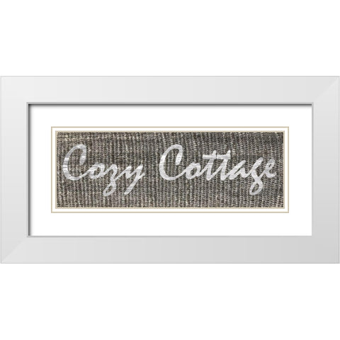 Cozy Cottage White Modern Wood Framed Art Print with Double Matting by Lewis, Sheldon