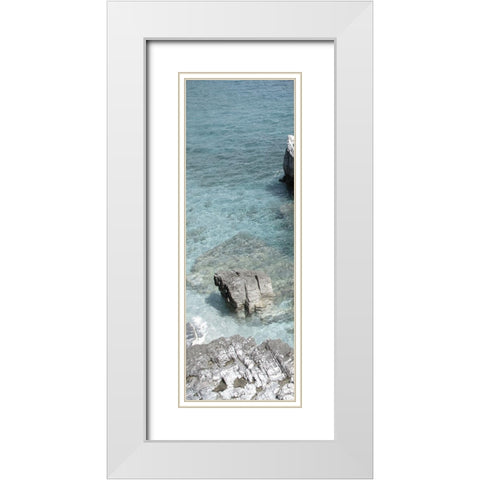 Hidden Paradise White Modern Wood Framed Art Print with Double Matting by Lewis, Sheldon