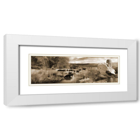 Hurders White Modern Wood Framed Art Print with Double Matting by Lewis, Sheldon