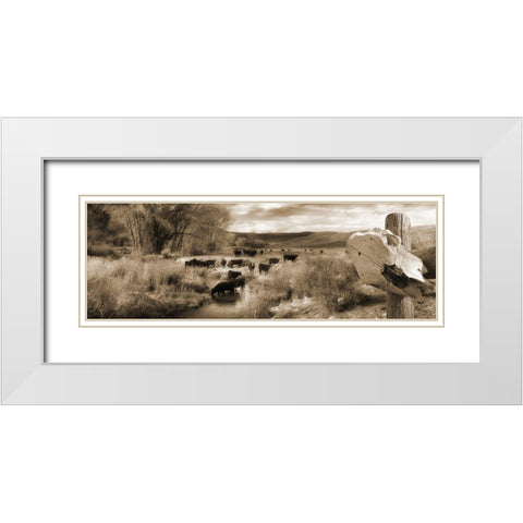 Hurders White Modern Wood Framed Art Print with Double Matting by Lewis, Sheldon