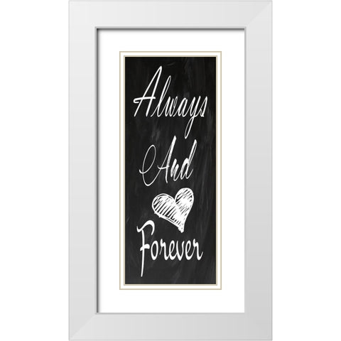 Forever White Modern Wood Framed Art Print with Double Matting by Lewis, Sheldon