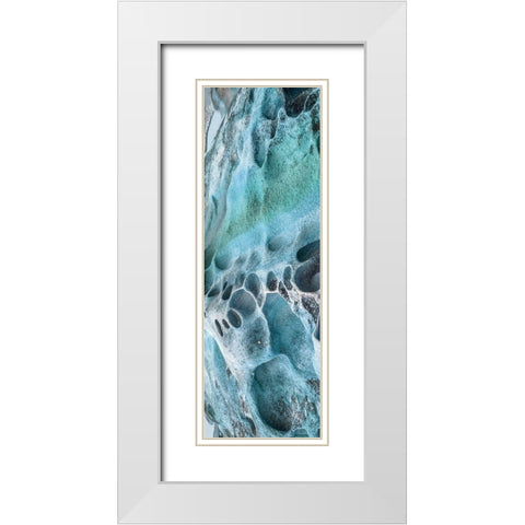 Coastal Rock 1 White Modern Wood Framed Art Print with Double Matting by Lewis, Sheldon