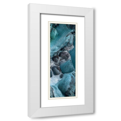 Coastal Rock 2 White Modern Wood Framed Art Print with Double Matting by Lewis, Sheldon