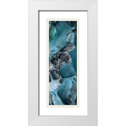 Coastal Rock 2 White Modern Wood Framed Art Print with Double Matting by Lewis, Sheldon