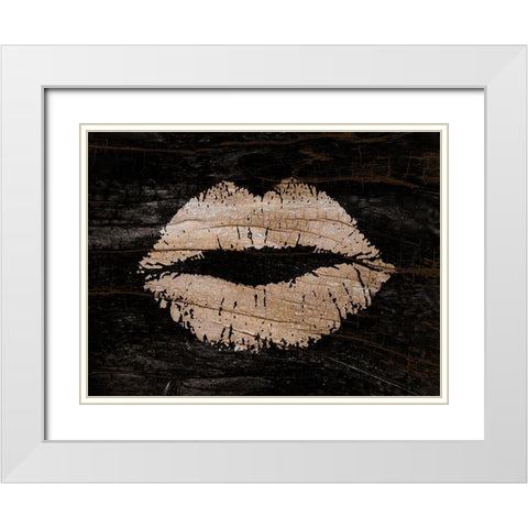 Kiss Of Nature White Modern Wood Framed Art Print with Double Matting by Lewis, Sheldon