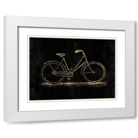 Be Anywhere White Modern Wood Framed Art Print with Double Matting by Lewis, Sheldon