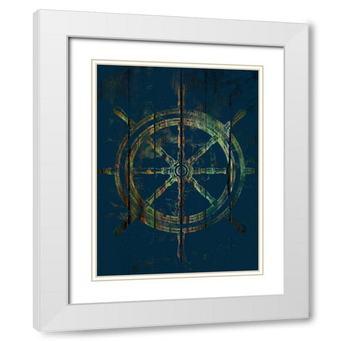 Guide Us Captain 1 White Modern Wood Framed Art Print with Double Matting by Lewis, Sheldon