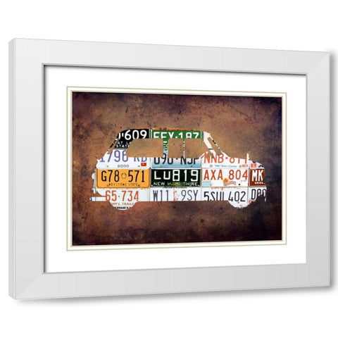 Travel Route 66 White Modern Wood Framed Art Print with Double Matting by Lewis, Sheldon