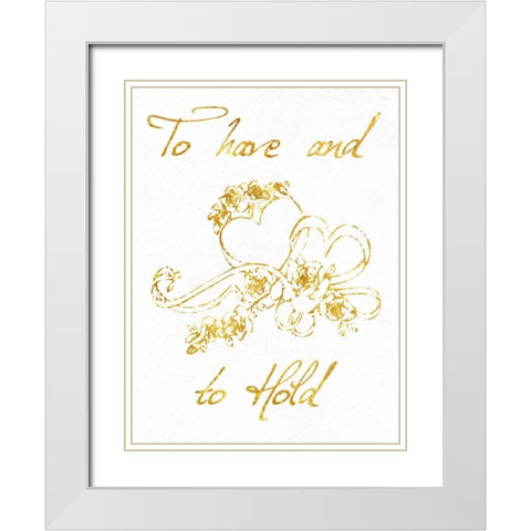 To Have And To Hold White Modern Wood Framed Art Print with Double Matting by Lewis, Sheldon