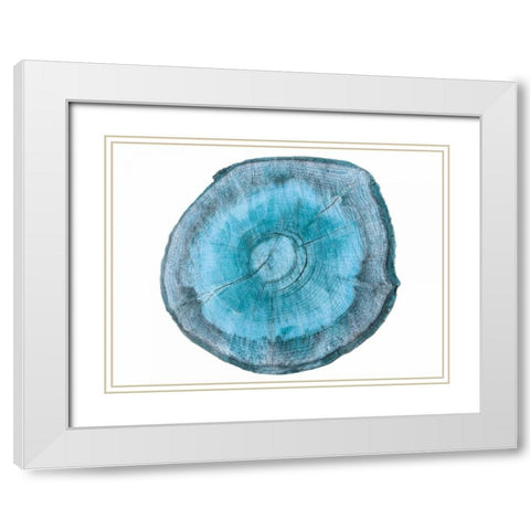 Rings Of Ages 2 White Modern Wood Framed Art Print with Double Matting by Lewis, Sheldon