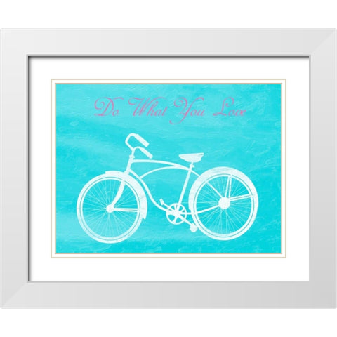 Do What You Like White Modern Wood Framed Art Print with Double Matting by Lewis, Sheldon