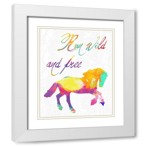 Gypsy Free White Modern Wood Framed Art Print with Double Matting by Lewis, Sheldon