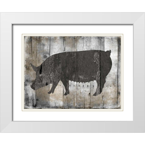 Organically Grown White Modern Wood Framed Art Print with Double Matting by Lewis, Sheldon