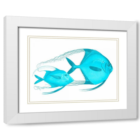 Angelic Host White Modern Wood Framed Art Print with Double Matting by Lewis, Sheldon