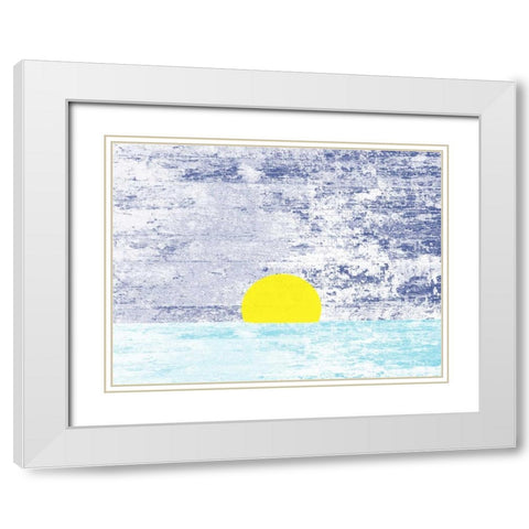 Somewhere In The Distance White Modern Wood Framed Art Print with Double Matting by Lewis, Sheldon