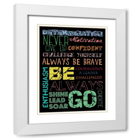 Go Create White Modern Wood Framed Art Print with Double Matting by Lewis, Sheldon
