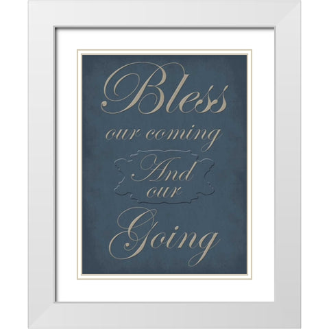 Our Going And Coming White Modern Wood Framed Art Print with Double Matting by Lewis, Sheldon