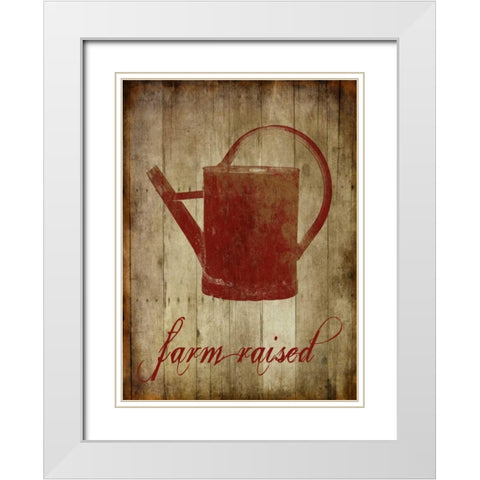Farm Raised White Modern Wood Framed Art Print with Double Matting by Lewis, Sheldon