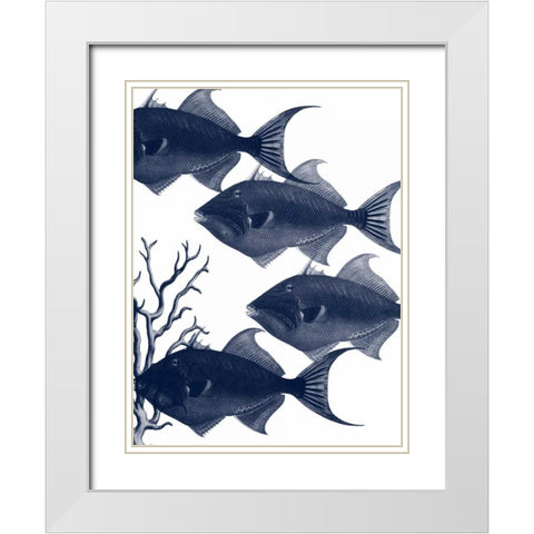 Coastal Orchestra White Modern Wood Framed Art Print with Double Matting by Lewis, Sheldon