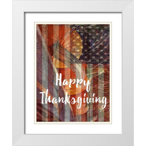 Thanksgiving White Modern Wood Framed Art Print with Double Matting by Lewis, Sheldon