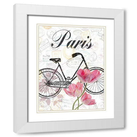 All Things Paris White Modern Wood Framed Art Print with Double Matting by Lewis, Sheldon