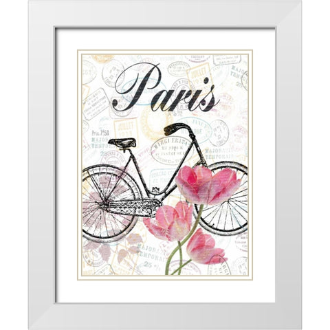 All Things Paris White Modern Wood Framed Art Print with Double Matting by Lewis, Sheldon