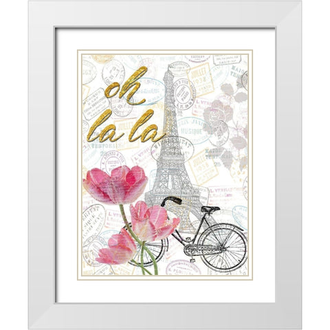 All Things Paris 2 White Modern Wood Framed Art Print with Double Matting by Lewis, Sheldon