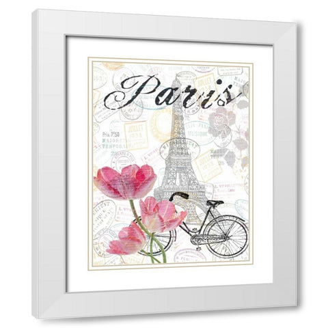 All Things Paris 2 White Modern Wood Framed Art Print with Double Matting by Lewis, Sheldon
