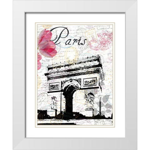All Things Paris 3 White Modern Wood Framed Art Print with Double Matting by Lewis, Sheldon