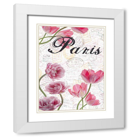 All Things Paris 5 White Modern Wood Framed Art Print with Double Matting by Lewis, Sheldon