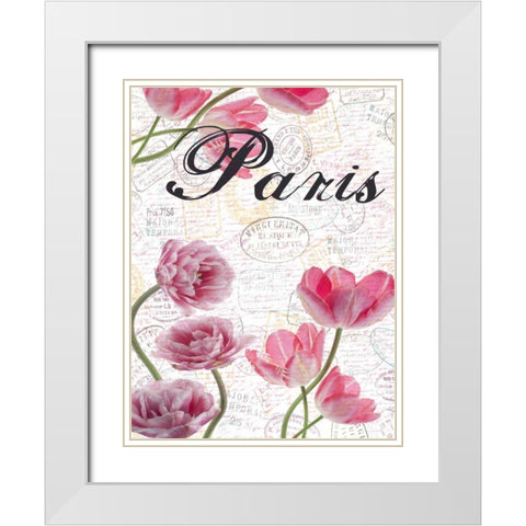 All Things Paris 5 White Modern Wood Framed Art Print with Double Matting by Lewis, Sheldon