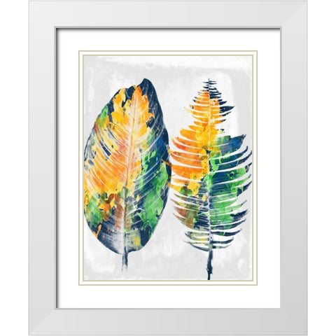 Tropical 2 White Modern Wood Framed Art Print with Double Matting by Lewis, Sheldon