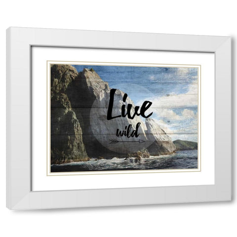 Your Adventure White Modern Wood Framed Art Print with Double Matting by Lewis, Sheldon