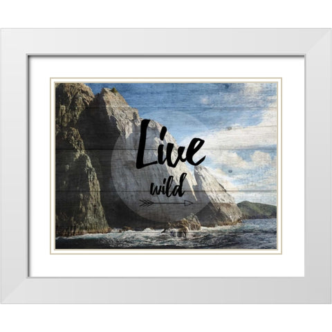 Your Adventure White Modern Wood Framed Art Print with Double Matting by Lewis, Sheldon