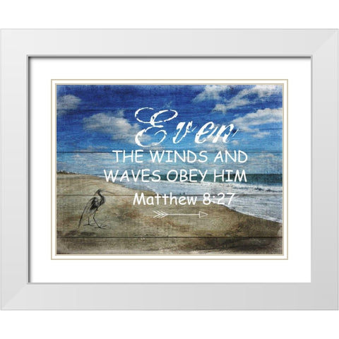 Power 2 White Modern Wood Framed Art Print with Double Matting by Lewis, Sheldon