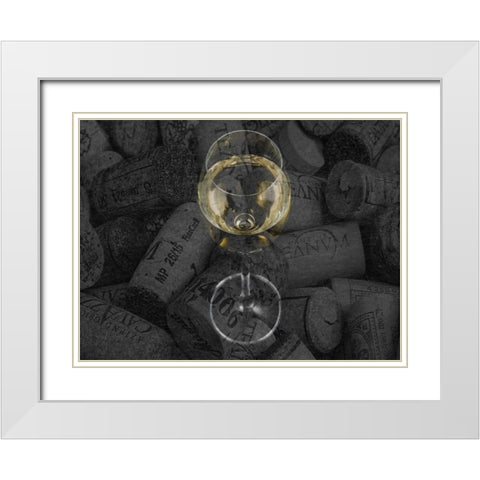 Elegant Transparent 2 White Modern Wood Framed Art Print with Double Matting by Lewis, Sheldon