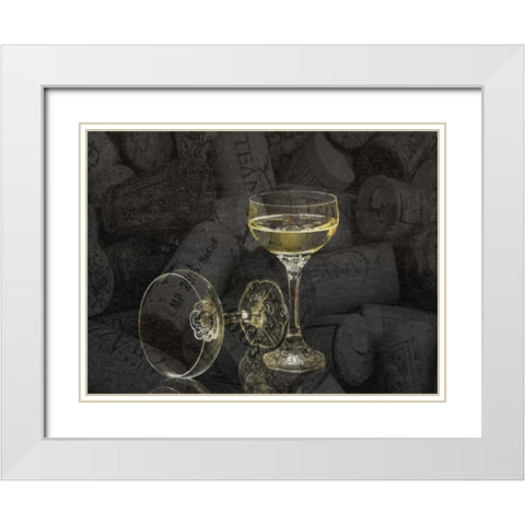 Elegant Transparent 3 White Modern Wood Framed Art Print with Double Matting by Lewis, Sheldon
