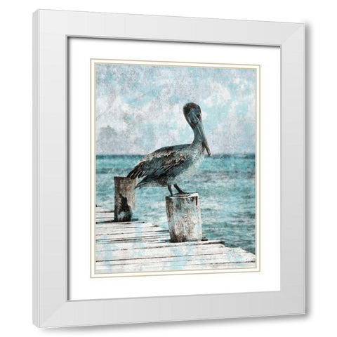 Coastal Pride White Modern Wood Framed Art Print with Double Matting by Lewis, Sheldon