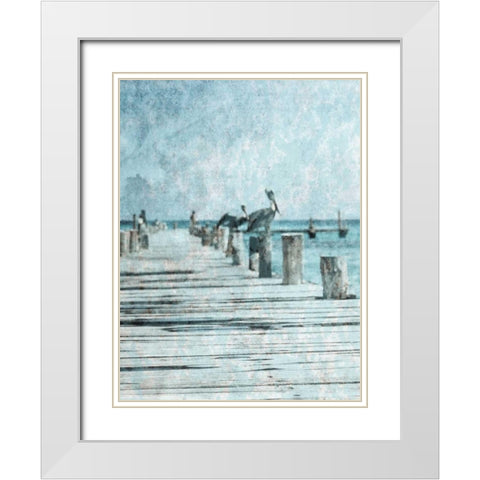 Coastal Pride 2 White Modern Wood Framed Art Print with Double Matting by Lewis, Sheldon