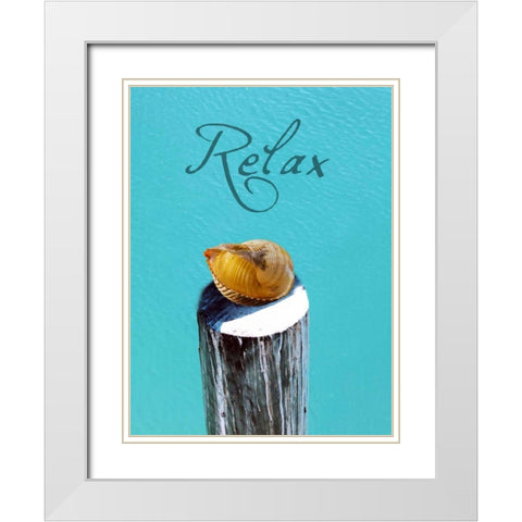 Ocean Sound White Modern Wood Framed Art Print with Double Matting by Lewis, Sheldon