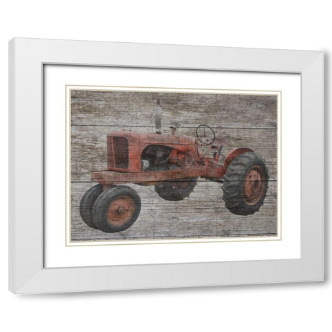 Farm Help White Modern Wood Framed Art Print with Double Matting by Lewis, Sheldon