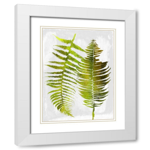Tropic Spring White Modern Wood Framed Art Print with Double Matting by Lewis, Sheldon