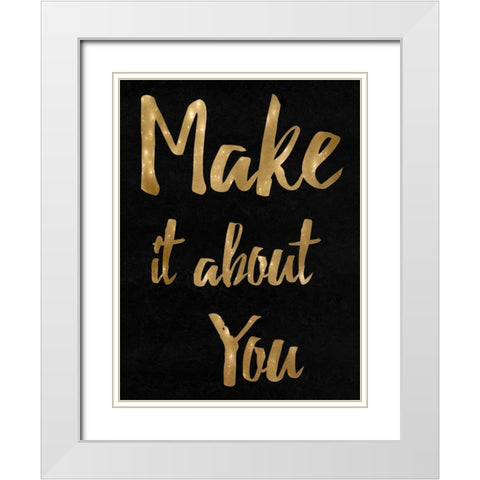 Bold White Modern Wood Framed Art Print with Double Matting by Lewis, Sheldon